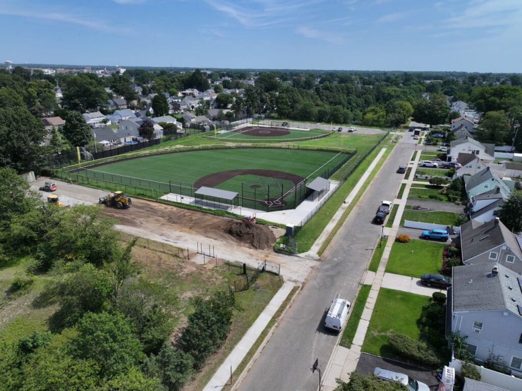 Polaris Ballfields rehabilitation construction